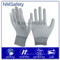 Nmsafety Palm Fit PPE weißer PU beschichteter Arbeitsschutzhandschuh